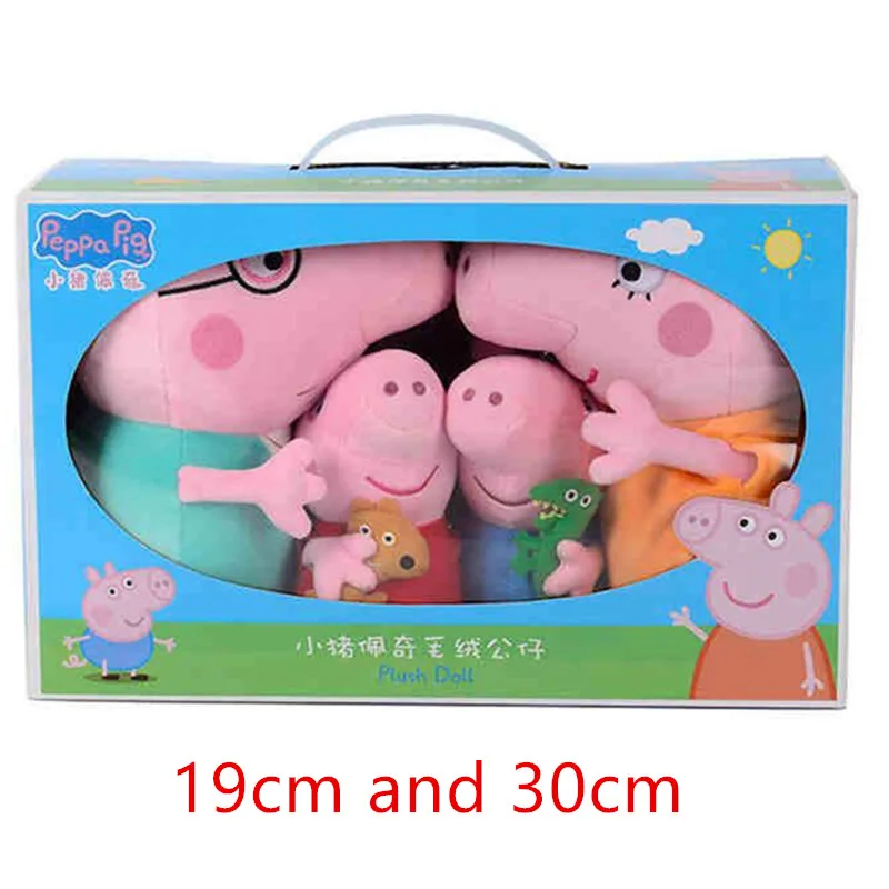 

100% Genuine Peppa Pig 30 Cm Pink Pig Plush Anime Toy Sale Soft Stuffed Cartoon Animal Doll For Children's Christmas Gifts