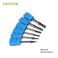 טונגסטן פלדה 2 מ"מ 4 מ"מ 6 מ"מ endmills טונגסטן קרביד פלדה כרסום קאטר 4F End Mill CNC קיט Power Tool אביזרים (1)