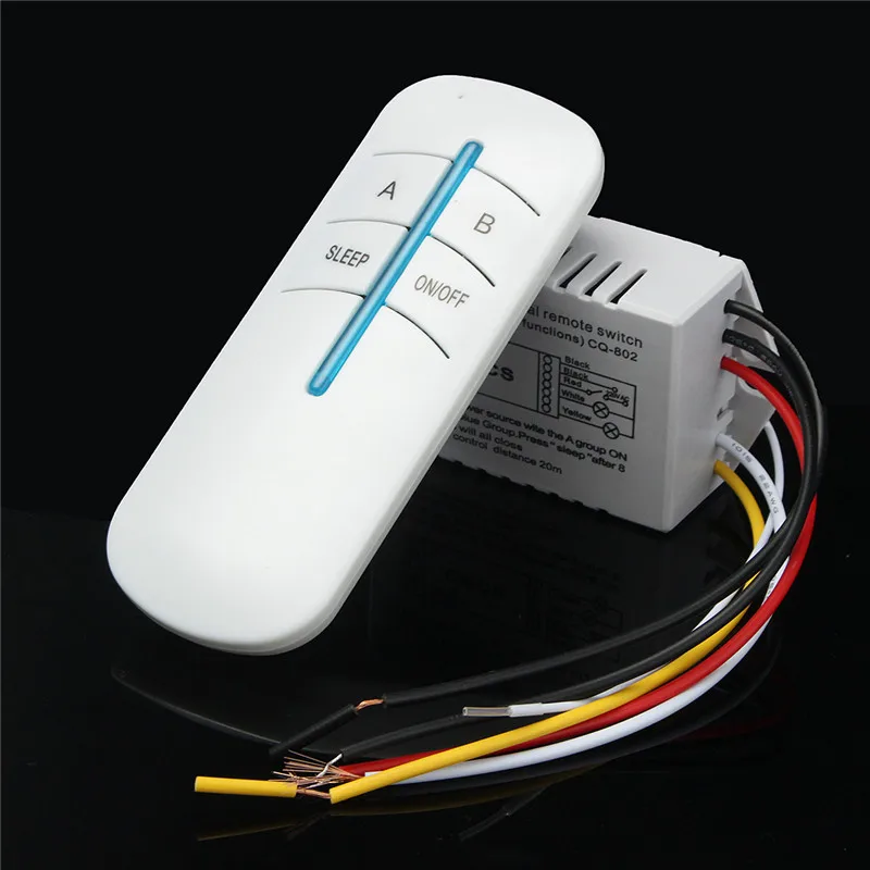 

2 Ways Port 180-240V ON/OFF Wireless Digital Remote Control Light Wall Switch D New