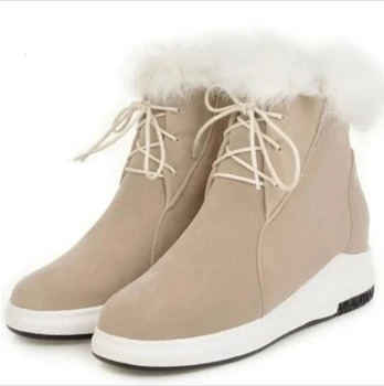 

Zapatos Mujer Chaussure Femme High Heels Wedges Shoes Woman Women Pumps Winter Platform Ladies Ankle Snow Boots Girls G61216