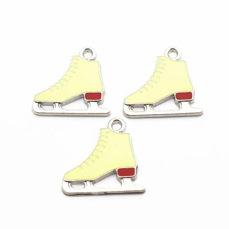 

Hot selling 20pcs/lot ice skates Dangle Charms Lobster Clasp Hanging Charm For Pendant Bracelet Floating Charms Jewelry