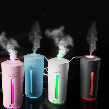 

230ML Ultraconic Air Humidifier Color Cup USB Essential Electric Aromatherapy Oil Diffuser With 7 Color Lights For Car Home