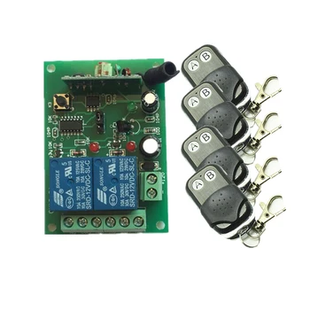 

DC12V 2CH 10A Radio Controller RF Wireless Push Remote Control Switch 315 MHZ 433 MHZ teleswitch 3Transmitter +1 Receiver
