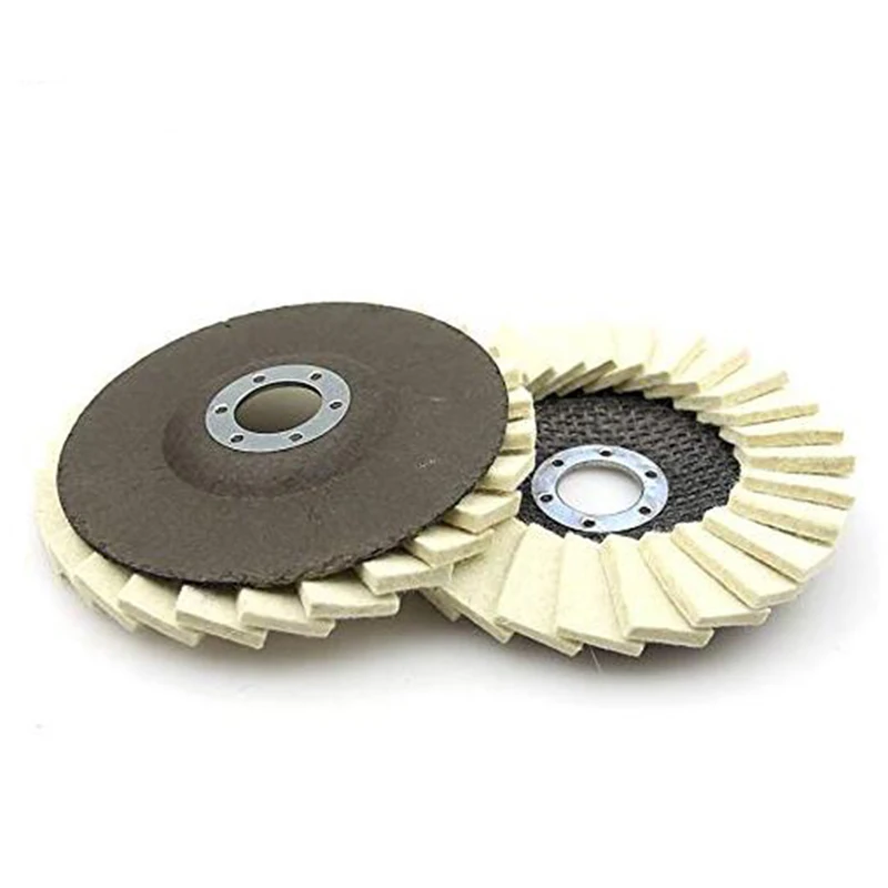 12.5cm Felt Flap Diam Wool Polishing Disc For Angle Grinder To Polish Metal Glass Abrasive Tools | Инструменты