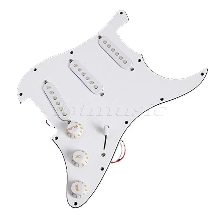 

Loaded Pickguard Assembly SSS Single Coil Pickup For Fender Strat replacement