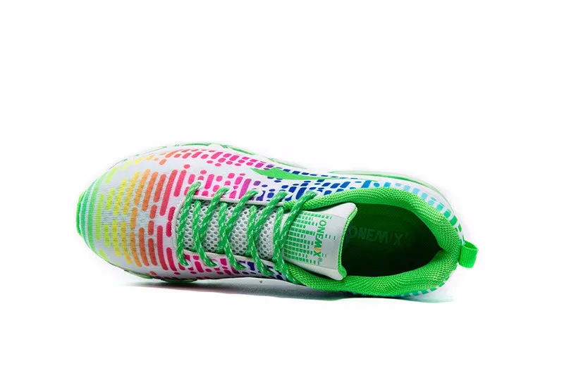ONEMIX мозаика популярные спортивные пробежки роскошные кроссовки в полоску для спортзала босиком мужские кроссовки для бега с воздушной подушкой 1180