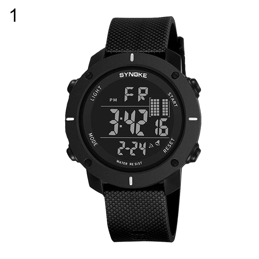 Mode Männer Luminous Outdoor Sport Digitale Armbanduhr Uhr 50 mt Wasserdicht