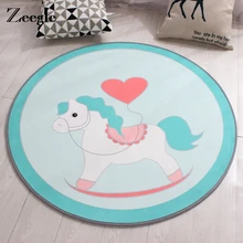 Zeegle домашнее украшение для детской комнаты ковер с рисунком круглый детский игровой коврик Anitslip напольный коврик для ванной дети маты для ползания