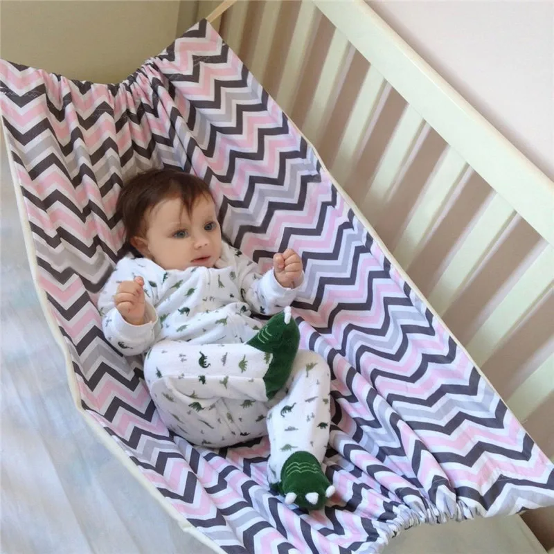 

Infant Newborn Baby Hammock Safety Baby Crib Baby Cradle Cute Swing Bed Detachable Portable Folding Garden Hammock 100x70cm