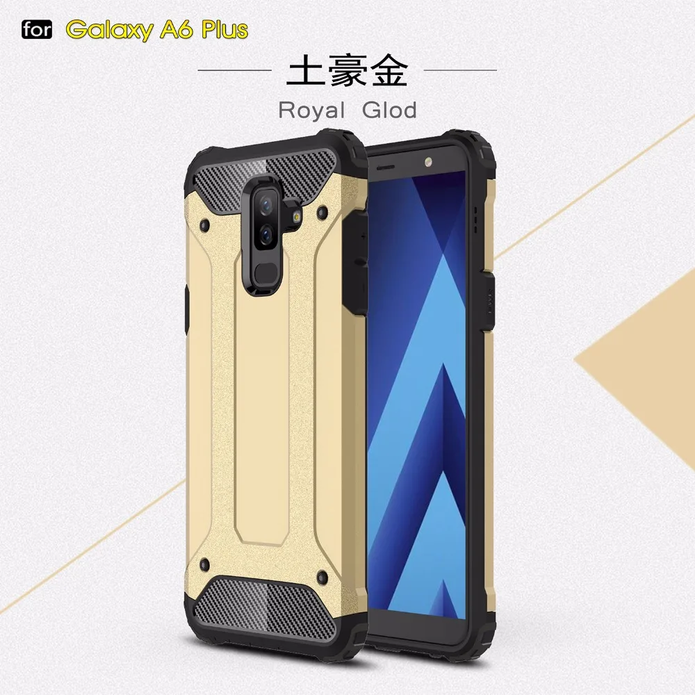 50pcs/lot Diamond Armor protective high quality cover case for Samsung Galaxy A6 A8 plus A9 Star Pro A7 2018 A750 A6S A8S | Мобильные