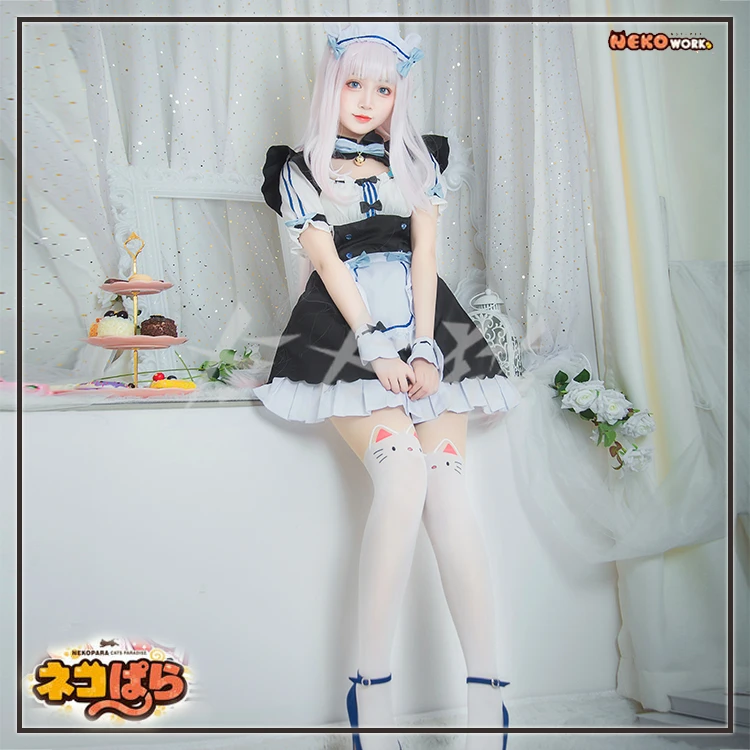 Аниме Nekopara Chocola Ванильная Горничная Косплей кокосовый костюм сексуальные вечерние карнавальные костюмы на Хэллоуин для женщин