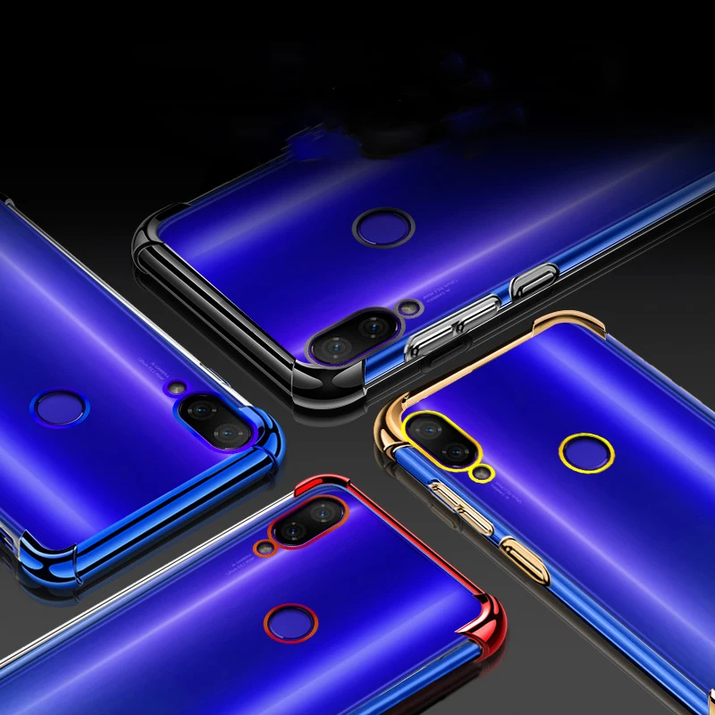 Для Xiaomi Redmi Note 8 Pro 7 чехол 3D Laser Elec plating Airbag Чехол для Note7 противоударный прозрачный