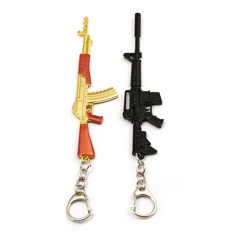 Новый брелок Playerunknown's Battlegrounds PUBG 12 см пистолет CSGO CSOL держатель для колец KAR 98K