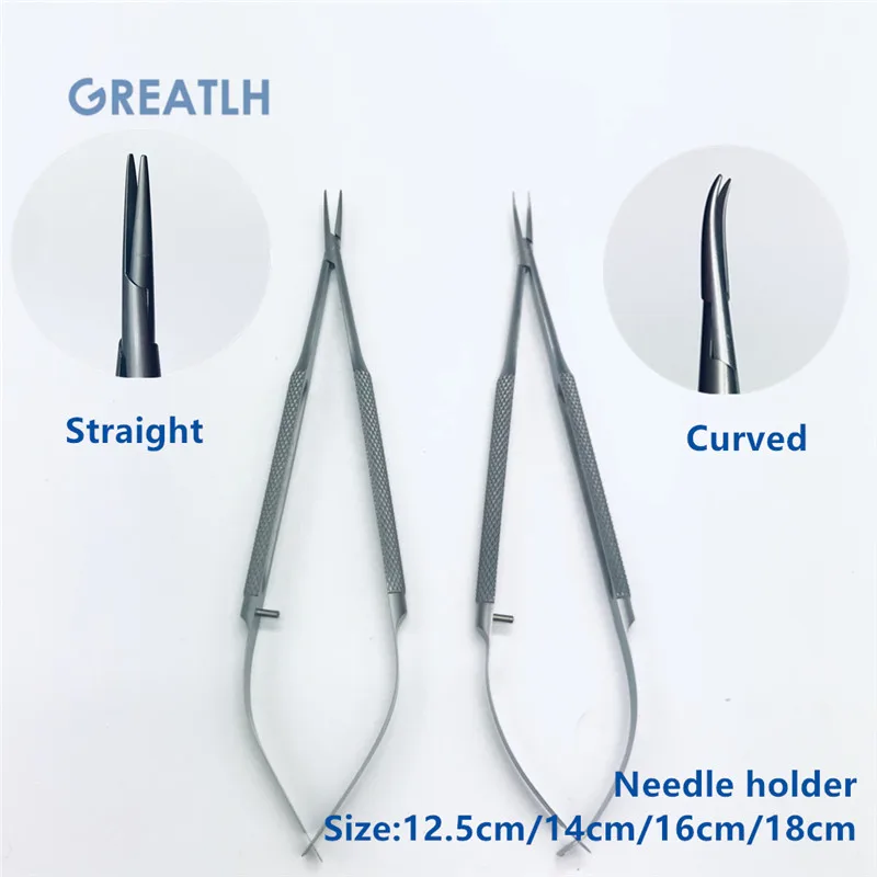 

1pcs Stainless steel Needle Holders ophthalmic microsurgical instruments surgical tools High Quality