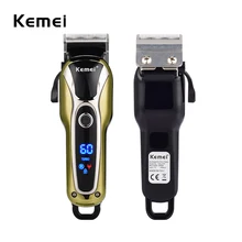 110-240V Kemei Professional Electric Hair Clipper Razor Men Beard Trimmer Hair Cutting Machine Hair Cutter Tool LCD Display