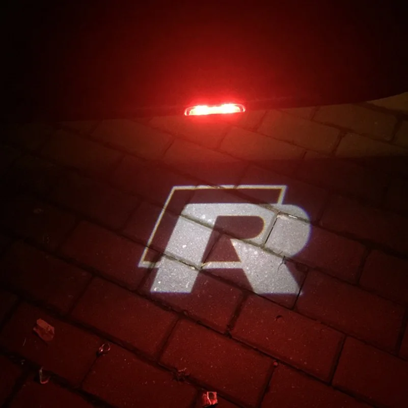 2x R 3D LED Car Door Logo Lights For Volkswagen VW Passat B6 B7 Golf 5 6 7 CC Jetta MK5 MK6 MK7 Tiguan Scirocco EOS MAGOTAN