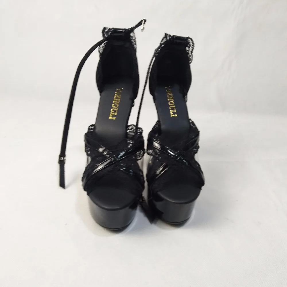 Hot Selling Women Nightclub Sexy Sandals 15cm High Heel Shoes Comfortable Waterproof Dance Shoes