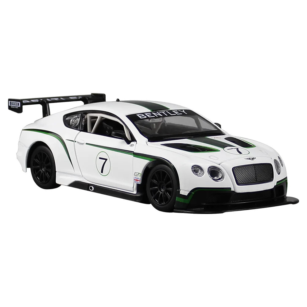 1:24 моделирование сплава модель гоночной машины для Bentley Continental GT3 с музыкой и