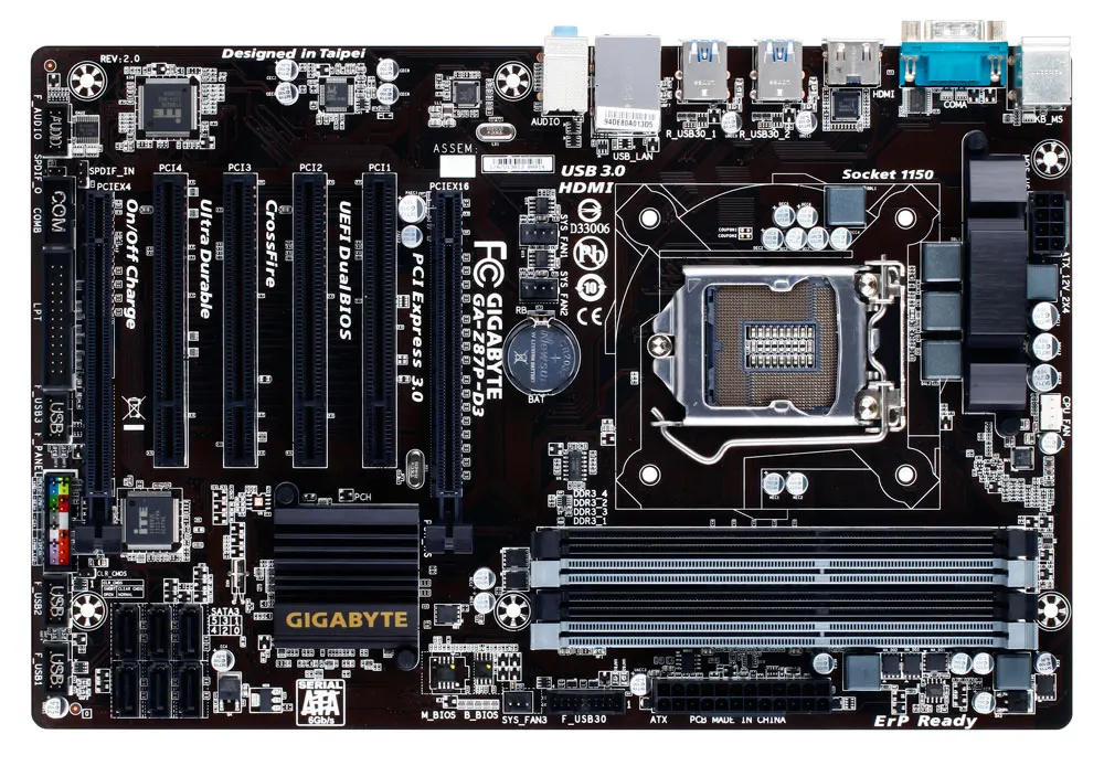 

Gigabyte Z87P motherboard GA-Z87P-D3 supports 1150CPU SATA3 USB3,0 luxury large board 90%new