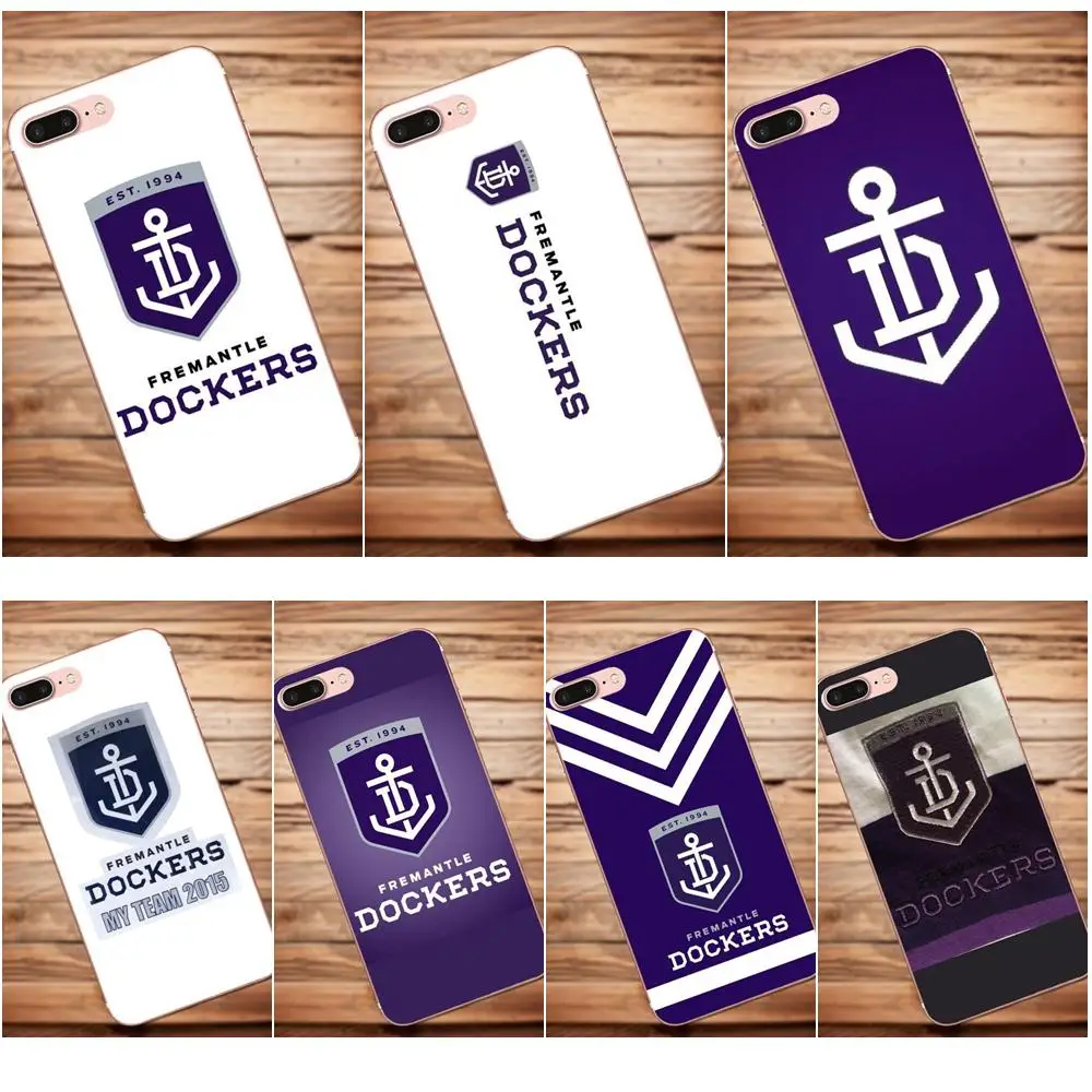 

Vvcqod Fremantle Dockers For iPhone X 4 4S 5 5C 5S SE 6 6S 7 8 Plus For Moto G G2 G3 Soft TPU Quinn Phone