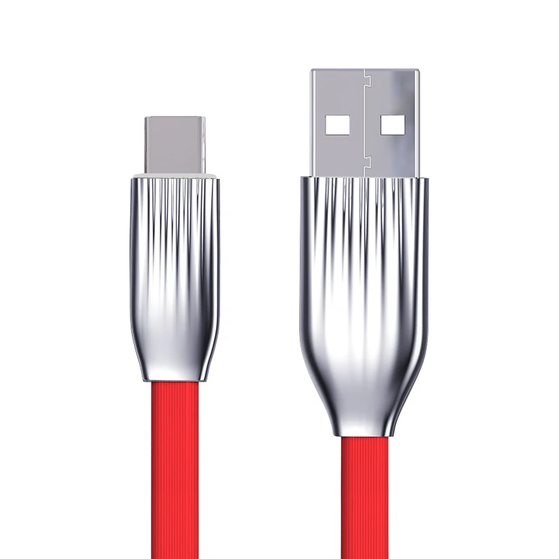 CAFELE светодиодный светильник type-C USB кабель для samsung huawei Xiaomi Синхронизация данных Быстрая зарядка умный контроль USB кабель для зарядки данных 120 см - Цвет: Red