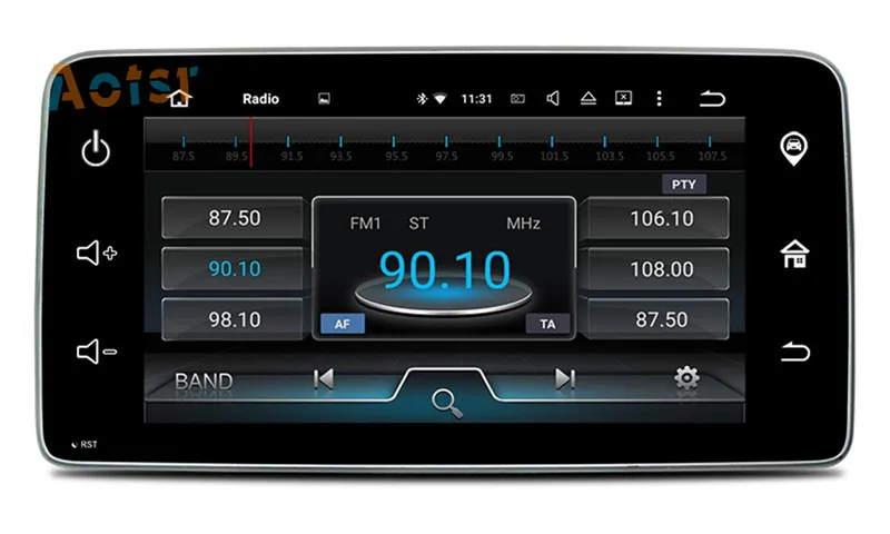 Best 9 Inch 4 Core Android 7.1 Car Radio GPS Navigation Multimedia Stereo For Mercedes Benz Smart 2015 2016 2017 Car NO CD DVD Player 9