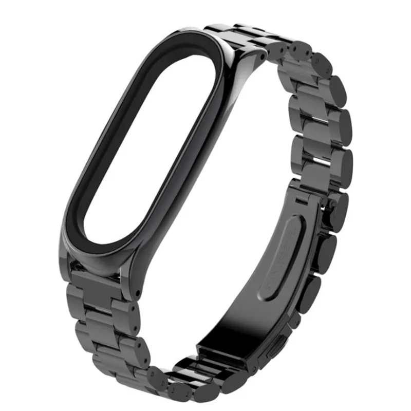 Металлический ремешок Mijobs для Mi Band 3 браслет Xiaomi 3/4 Безвинтовой из нержавеющей