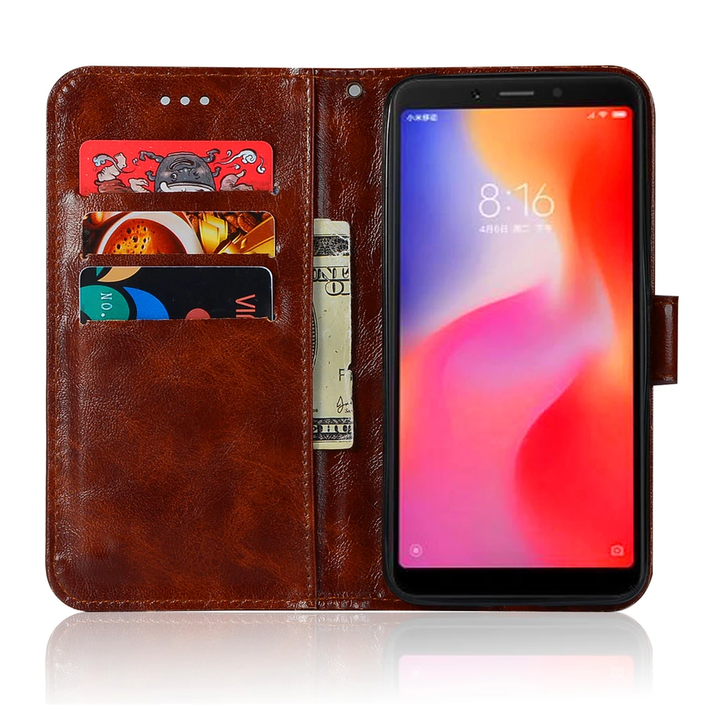 Кожаный чехол книжка для Xiaomi Redmi Note 6 Pro S2 Y2 Note5 5Plus 5A 4 4X 4A 3S 3Pro|Чехлы-портмоне| |