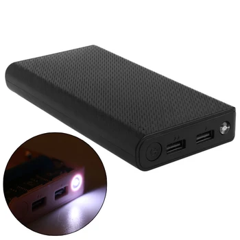 

2017 DIY USB Mobile Power Bank Charger Case Pack 7*18650 Battery Holder For Phone