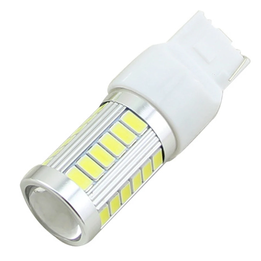 

1 pcs Car-styling T20 33 LED 5730 SMD car Backup Reserve Lights auto Stop Tail Light Turn Light fog lamps 12V White