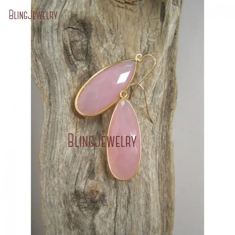 20190321-ER21045-pink rose quartz earrings large stone drop earrings 18k gold vermeil bezel set_1