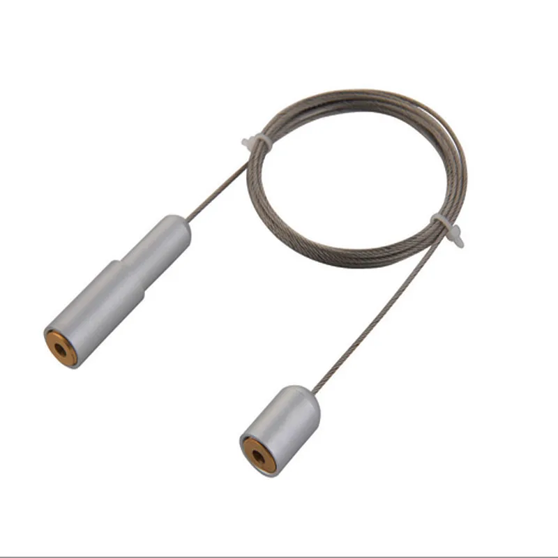 (Pack of 2 units) Wall Cable Hanging System Kits with 2 fixtures and 3m