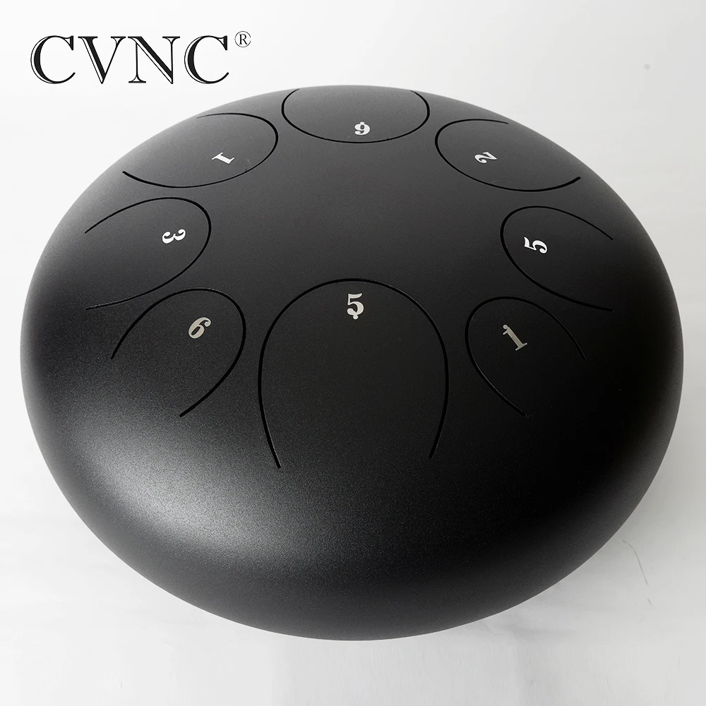 CVNC 12'' Large Steel Tongue Drum Handpan C Major Pentatonic Scale 8