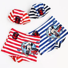 Обувь для мальчиков в полоску с рисунком Дизайн Лето Одежда заплыва Шапки и Мужские Шорты для купания для 3-8years для мальчиков Купальники для малышек детский купальник cs48-cgr1