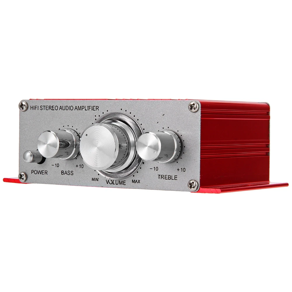 VicTsing Car Amplifier HY-2001 Hi-Fi 12V Mini Auto Car Stereo Amplifier 2 Channel Audio Support CD DVD MP3 Input for Motorcycle  (2)