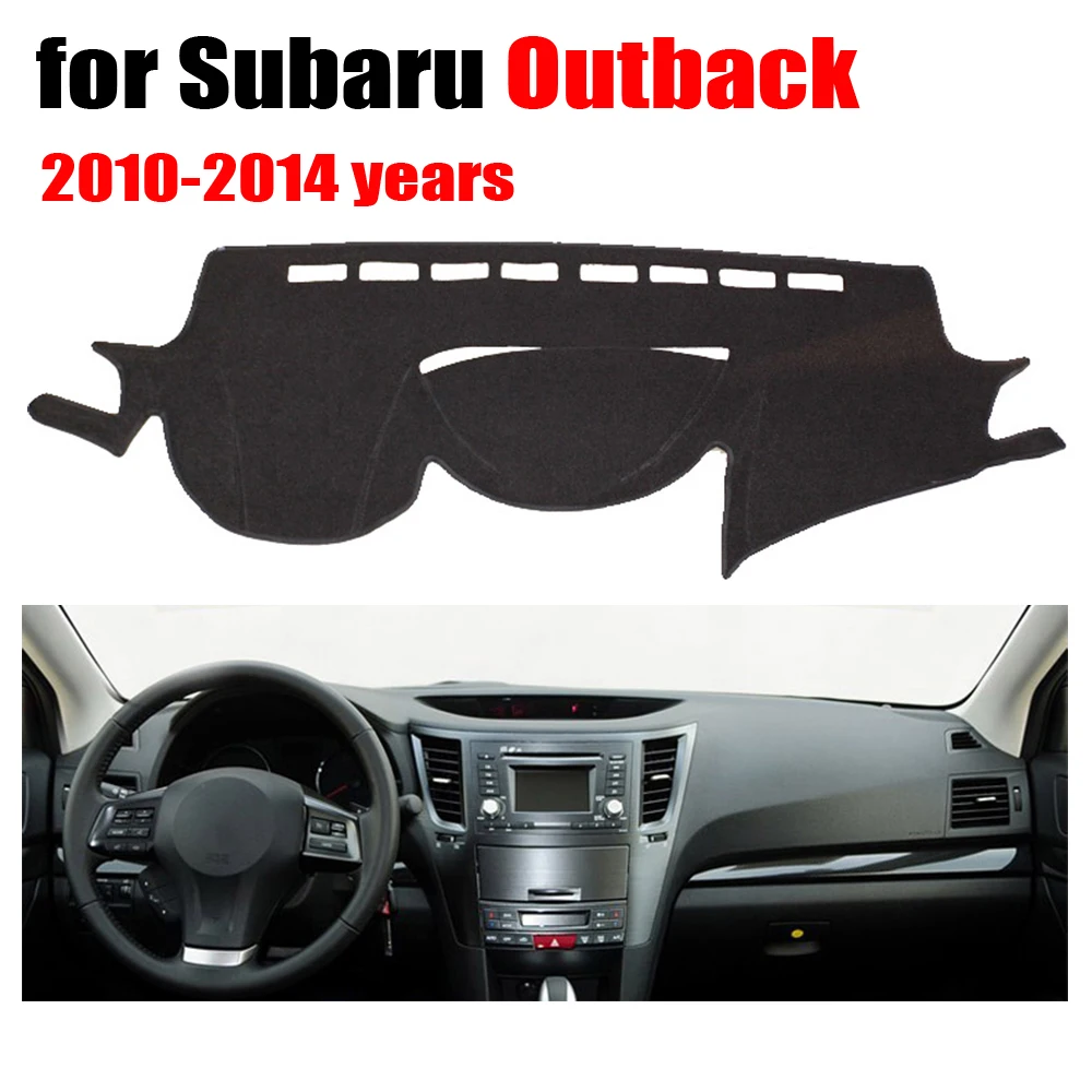 Car dashboard covers for Subaru Outback 2010 2014 years Left hand drive dashmat pad dash cover