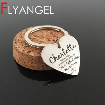 

Custom Name And Data Heart Keychain Charlotte Thanks For Celebrating Cute Key Tag Jewelry For Lover Couples Keyring Gifts