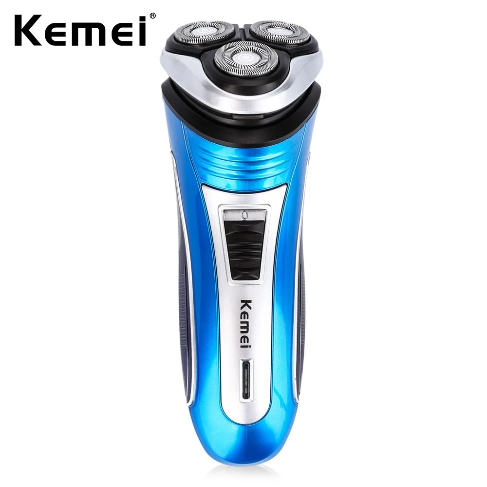 

Kemei2801 3 Heads wareless Electric Shaver Triple Blade Electric Rechargeable Shaving Razors Men Face Care 3D Floating