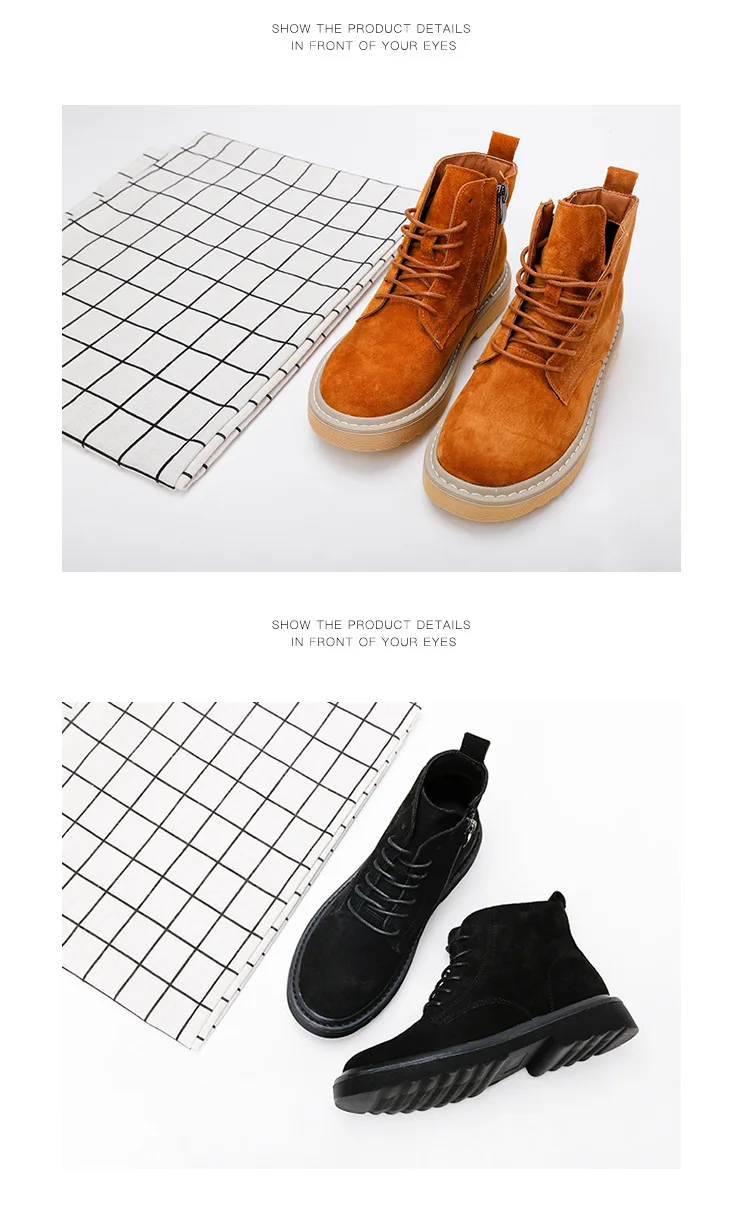 SWYIVY/Ботинки Martin; женская зимняя повседневная обувь из натуральной кожи; Ботильоны на каблуке; коллекция года; сезон весна; британский стиль; Женские ботинки в стиле ретро