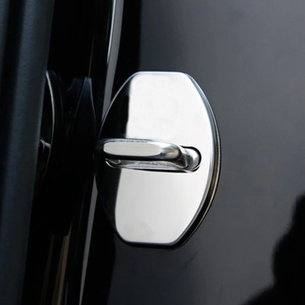 

4Pcs Stainless steel door lock cover For Audi A8L A4L A4 A5 A6L A6 A7 S5 Q3 Q5 TT TTS Car-Styling