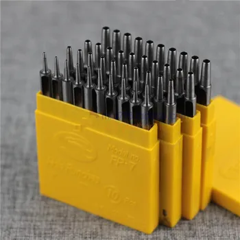 

Leather round holes punching tool combined buttons punches rivet hole punching device puncher