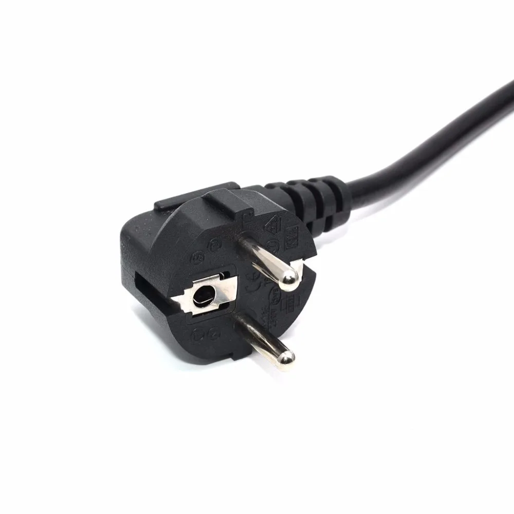 EU European Power Cord Euro IEC C5 Cloverleaf Power Lead Cable 1.5m 5ft Electric Wire For Notebook Laptop AC Adapters