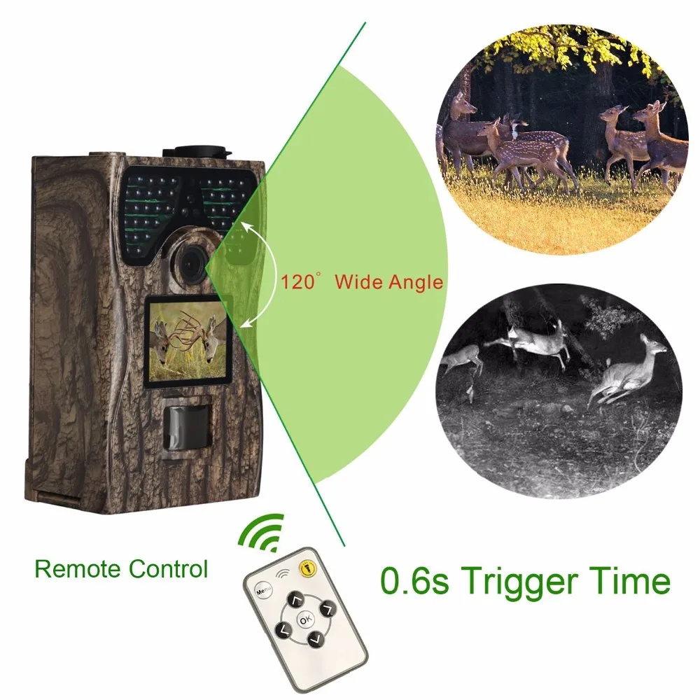 12MP Wildlife Hunting Camera Night Vision Infrared HD 1080P Scouting Game Camera Trap Trail Camera (3)