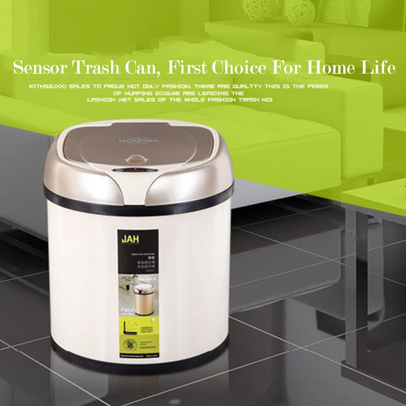 6L 8L Modern Inductive Type Trash Can Smart Sensor Automatic Kitchen Bathroom Toilet Rubbish Bin
