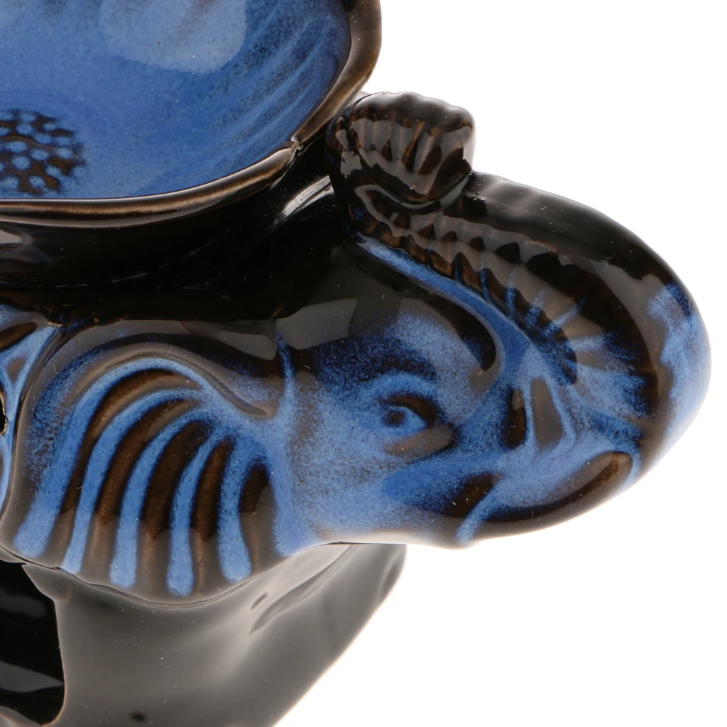 CERAMIC ELEPHANT OIL BURNER+TEALIGHT CANDLE HOLDER DECOR ORNAMENT FIMGURINES