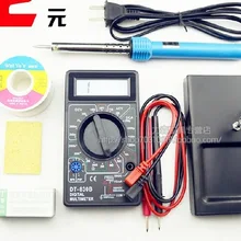 Мультиметр с 40 ватт электрической припой для паяльника Наборы инструментов, 7 частей пакет мультиметр паяльные инструменты