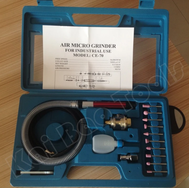 

Air Micro Grinder Set Pneumatic Mini Grinder Case Grinding Sanding Machine Tool Box Gaine Various Grinding Wheels (CE-70)