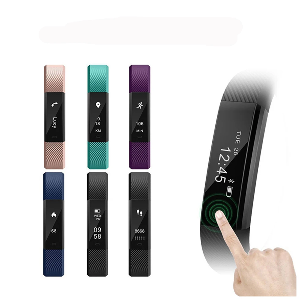 

ID115 Smart Wristbands Fitness Tracker Smart Bracelet Pedometer Bluetooth Smartband Waterproof Sleep Monitor Wrist Watch