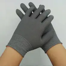 1 пара белых 13-pin тонких нейлоновых перчаток сердечник серый черный фабрика электроники женские перчатки без пыли Антистатические перчатки
