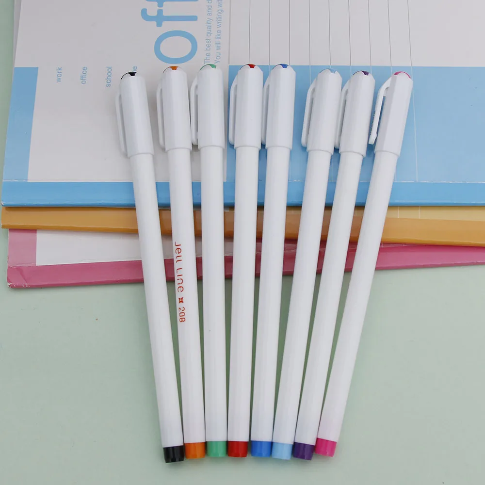 8 шт. корейский фломастеры гелевые ручки набор шариковых ручек цвета канделия милые маленькие канцелярские Officee школьные принадлежности